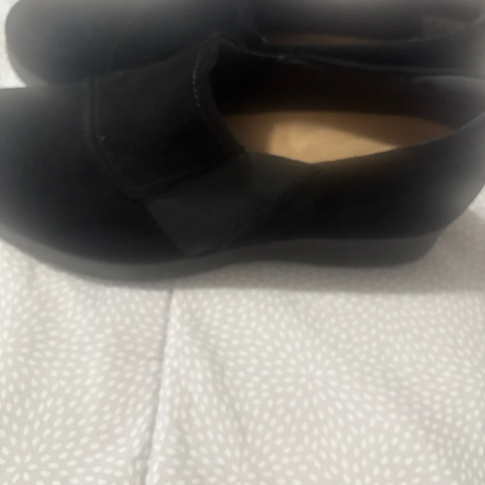 Women Black Slip-On Dress Loafers